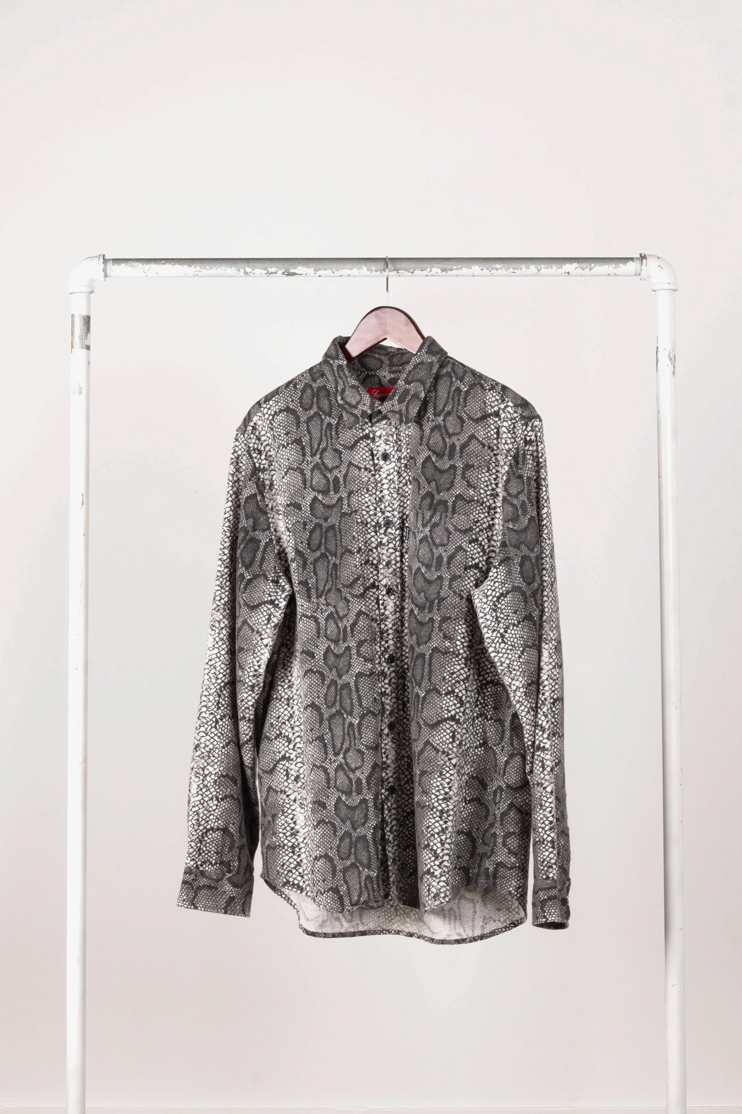 Supreme FW14 'Snakeskin' Flannel White (2014)